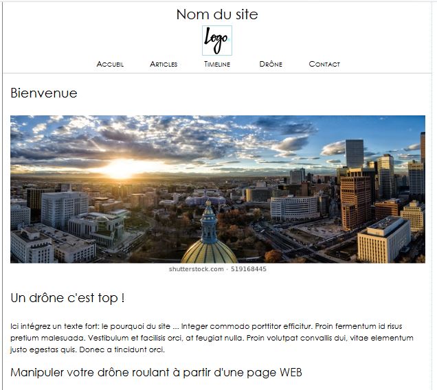 Objectif site web